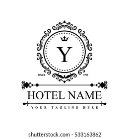 Luxury Logo template in vector for Restaurant, Royalty, Boutique, Cafe, Hotel, Heraldic, Jewelry, Fashion and other vector illustration