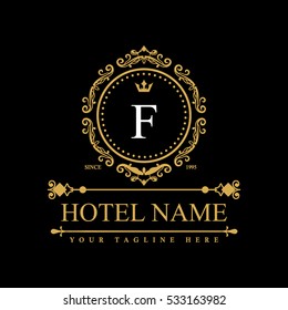 Luxury Logo template in vector for Restaurant, Royalty, Boutique, Cafe, Hotel, Heraldic, Jewelry, Fashion and other vector illustration