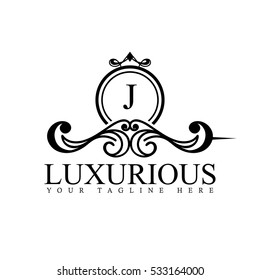 Luxury Logo template in vector for Restaurant, Royalty, Boutique, Cafe, Hotel, Heraldic, Jewelry, Fashion and other vector illustration