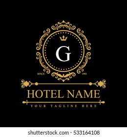 Luxury Logo template in vector for Restaurant, Royalty, Boutique, Cafe, Hotel, Heraldic, Jewelry, Fashion and other vector illustration