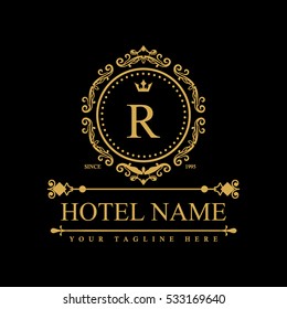 Luxury Logo template in vector for Restaurant, Royalty, Boutique, Cafe, Hotel, Heraldic, Jewelry, Fashion and other vector illustration
