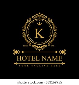 Luxury Logo template in vector for Restaurant, Royalty, Boutique, Cafe, Hotel, Heraldic, Jewelry, Fashion and other vector illustration