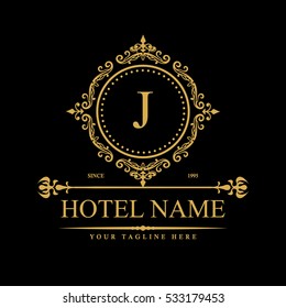 Luxury Logo template in vector for Restaurant, Royalty, Boutique, Cafe, Hotel, Heraldic, Jewelry, Fashion and other vector illustration