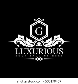 Luxury Logo template in vector for Restaurant, Royalty, Boutique, Cafe, Hotel, Heraldic, Jewelry, Fashion and other vector illustration