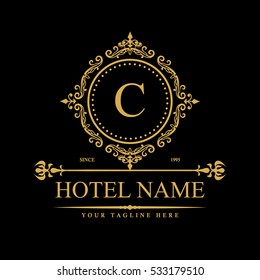 Luxury Logo template in vector for Restaurant, Royalty, Boutique, Cafe, Hotel, Heraldic, Jewelry, Fashion and other vector illustration