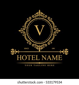 Luxury Logo template in vector for Restaurant, Royalty, Boutique, Cafe, Hotel, Heraldic, Jewelry, Fashion and other vector illustration