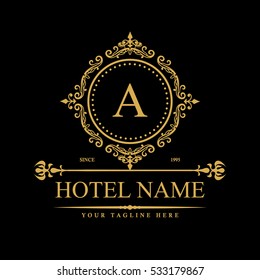 Luxury Logo template in vector for Restaurant, Royalty, Boutique, Cafe, Hotel, Heraldic, Jewelry, Fashion and other vector illustration