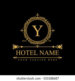 Luxury Logo template in vector for Restaurant, Royalty, Boutique, Cafe, Hotel, Heraldic, Jewelry, Fashion and other vector illustration