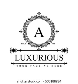 Luxury Logo template in vector for Restaurant, Royalty, Boutique, Cafe, Hotel, Heraldic, Jewelry, Fashion and other vector illustration