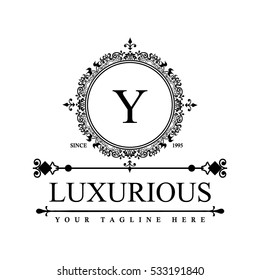 Luxury Logo template in vector for Restaurant, Royalty, Boutique, Cafe, Hotel, Heraldic, Jewelry, Fashion and other vector illustration