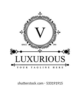 Luxury Logo template in vector for Restaurant, Royalty, Boutique, Cafe, Hotel, Heraldic, Jewelry, Fashion and other vector illustration