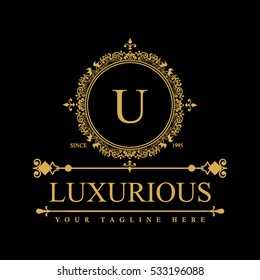 Luxury Logo template in vector for Restaurant, Royalty, Boutique, Cafe, Hotel, Heraldic, Jewelry, Fashion and other vector illustration