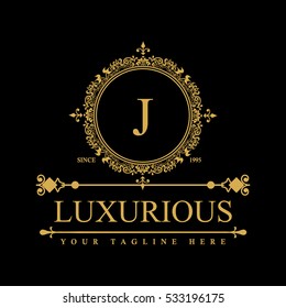 Luxury Logo template in vector for Restaurant, Royalty, Boutique, Cafe, Hotel, Heraldic, Jewelry, Fashion and other vector illustration