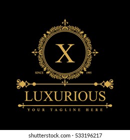 Luxury Logo template in vector for Restaurant, Royalty, Boutique, Cafe, Hotel, Heraldic, Jewelry, Fashion and other vector illustration