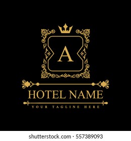 Luxury Logo template in vector for Restaurant, Royalty, Boutique, Cafe, Hotel, Heraldic, Jewelry, Fashion and other vector illustration