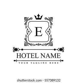 Luxury Logo template in vector for Restaurant, Royalty, Boutique, Cafe, Hotel, Heraldic, Jewelry, Fashion and other vector illustration