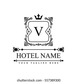 Luxury Logo template in vector for Restaurant, Royalty, Boutique, Cafe, Hotel, Heraldic, Jewelry, Fashion and other vector illustration