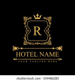 Luxury Logo template in vector for Restaurant, Royalty, Boutique, Cafe, Hotel, Heraldic, Jewelry, Fashion and other vector illustration