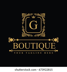 Luxury Logo template in vector for Restaurant, Royalty, Boutique, Cafe, Hotel, Heraldic, Jewelry, Fashion and other vector illustration