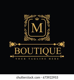 Luxury Logo template in vector for Restaurant, Royalty, Boutique, Cafe, Hotel, Heraldic, Jewelry, Fashion and other vector illustration
