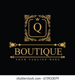 Luxury Logo template in vector for Restaurant, Royalty, Boutique, Cafe, Hotel, Heraldic, Jewelry, Fashion and other vector illustration
