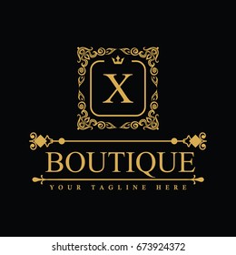 Luxury Logo template in vector for Restaurant, Royalty, Boutique, Cafe, Hotel, Heraldic, Jewelry, Fashion and other vector illustration