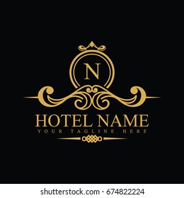 Luxury Logo template in vector for Restaurant, Royalty, Boutique, Cafe, Hotel, Heraldic, Jewelry, Fashion and other vector illustration