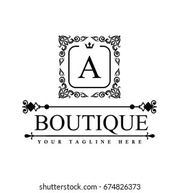 Luxury Logo template in vector for Restaurant, Royalty, Boutique, Cafe, Hotel, Heraldic, Jewelry, Fashion and other vector illustration
