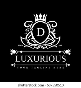 Luxury Logo template in vector for Restaurant, Royalty, Boutique, Cafe, Hotel, Heraldic, Jewelry, Fashion and other vector illustration
