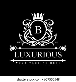Luxury Logo template in vector for Restaurant, Royalty, Boutique, Cafe, Hotel, Heraldic, Jewelry, Fashion and other vector illustration