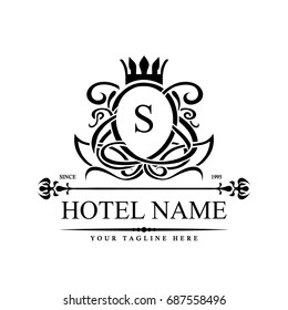 Luxury Logo template in vector for Restaurant, Royalty, Boutique, Cafe, Hotel, Heraldic, Jewelry, Fashion and other vector illustration

