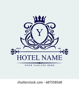 Luxury Logo template in vector for Restaurant, Royalty, Boutique, Cafe, Hotel, Heraldic, Jewelry, Fashion and other vector illustration

