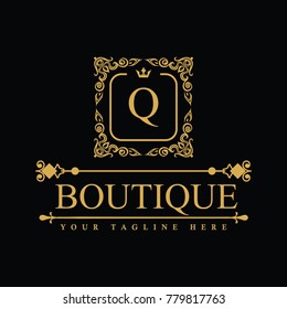Luxury Logo template in vector for Restaurant, Royalty, Boutique, Cafe, Hotel, Heraldic, Jewelry, Fashion and other vector illustration