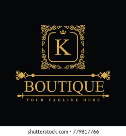 Luxury Logo template in vector for Restaurant, Royalty, Boutique, Cafe, Hotel, Heraldic, Jewelry, Fashion and other vector illustration