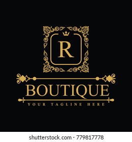 Luxury Logo template in vector for Restaurant, Royalty, Boutique, Cafe, Hotel, Heraldic, Jewelry, Fashion and other vector illustration