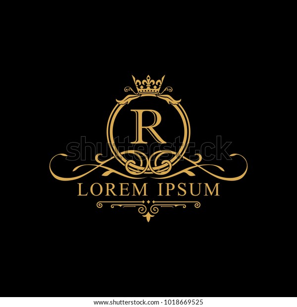 Luxury Logo template in vector for\
Restaurant, Royalty, Boutique, Cafe, Hotel, Heraldic, Jewelry,\
Fashion and other vector\
illustration