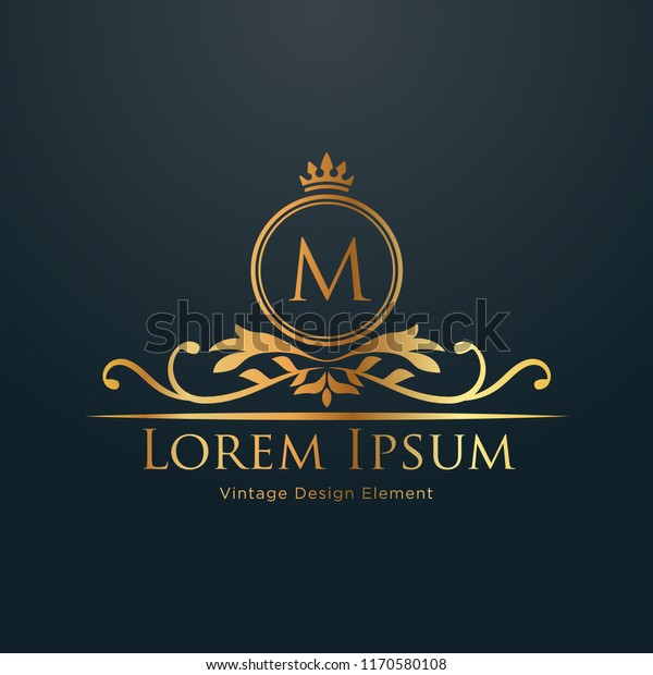 Luxury Logo template in vector for Restaurant,\
Royalty, Boutique, Cafe, Hotel, Heraldic, Jewelry, Fashion and\
other vector illustration. EPS\
10.