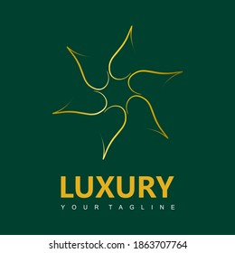 Luxury Logo template in vector for Royalty, Boutique, Cafe, Hotel, beauty, Jewelry, Fashion, and other vector illustration design