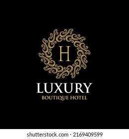 Plantilla de logotipo de lujo en vectores para Bodas, Restaurante, Royalty, Boutique, Cafe, Hotel, Heraldic, Joyería, Moda y otras ilustraciones vectoriales
