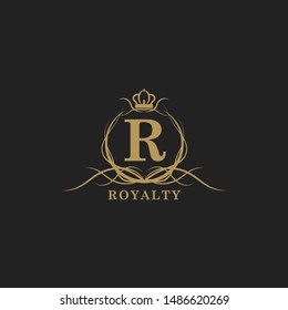luxury logo in vector illustration