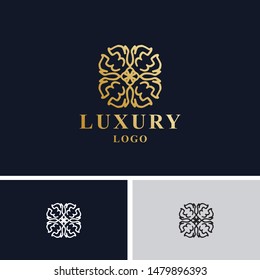 Luxury logo vector illustration. For any company logo, hotel logo, spa logo.
