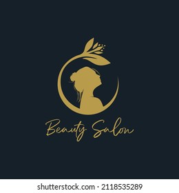 vektor de logotipo de lujo del salón de belleza	