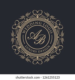 Luxury logo for wedding