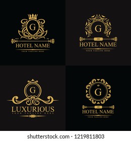 Luxury Logos template in vector for Restaurant, Royalty, Boutique, Cafe, Hotel, Heraldic, Jewelry, Fashion and other vector illustration