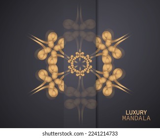Luxuslogotype in Form einer Blume für Boutique. goldenes Logo, Blume. einfaches geometrisches Zeichen. Icons, Business, Einladungen. Islam, arabisch, Indianer. Retro. kreative Form. Luxus Mandala.