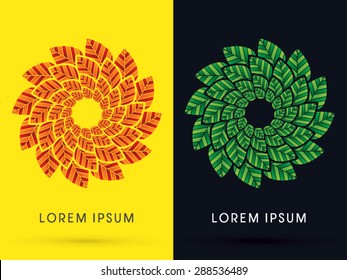 Luxury Lotus, designed using gold and silver colors, graphic, vector.