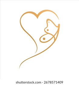  luxo amor logotipo ícone vetor com elemento borboleta no design de estilo de linha