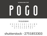 Luxury lowercase display font typeface to make your brand looks premium. Vector Fonts. Alphabet of sans serif font with modern typography. bold and tall vector font.
