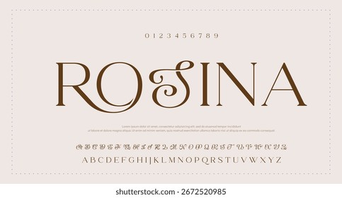 luxuriöse Schrift in Kleinbuchstaben, um Ihre Marke zu einem Premium-Look zu machen
