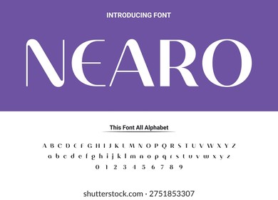 Luxury lowercase display font typeface to make your brand looks premium. Vector Fonts. Alphabet of sans serif font with modern typography. bold and tall vector font.